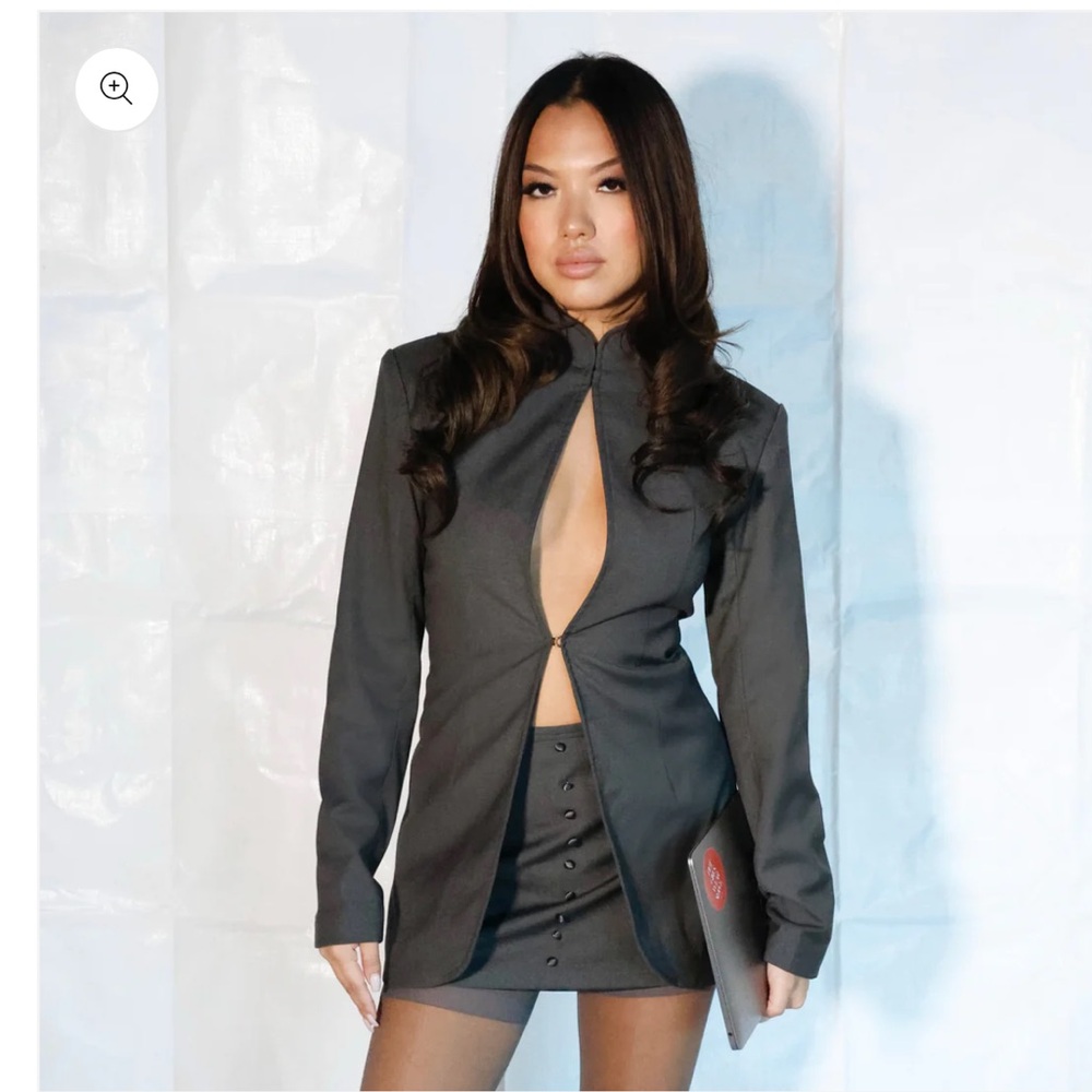 Serve the Brand Syvlie Cutout Blazer + Sylvie Mini Skirt